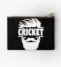 Cricket Batsman - Cricket Picture - Cricket Ball - Father Cricket Gift - Cricket Teacher - Cricket Print - Cricket Dad Gift - Cricket Poster Studio Pouch