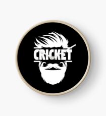 Cricket Batsman - Cricket Picture - Cricket Ball - Father Cricket Gift - Cricket Teacher - Cricket Print - Cricket Dad Gift - Cricket Poster Clock