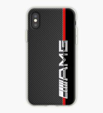 mercedes benz amg logo carbon - iPhone Case