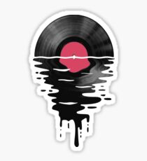 Pegatina Vinyl LP Record Sunset
