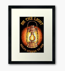 Be the light Framed Print