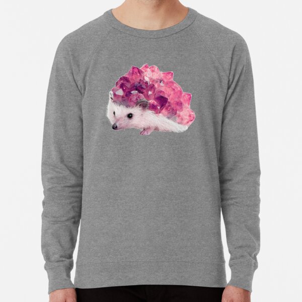 Lucky Mineral hedgehog by Alice Monber Lightweight Sweatshirt