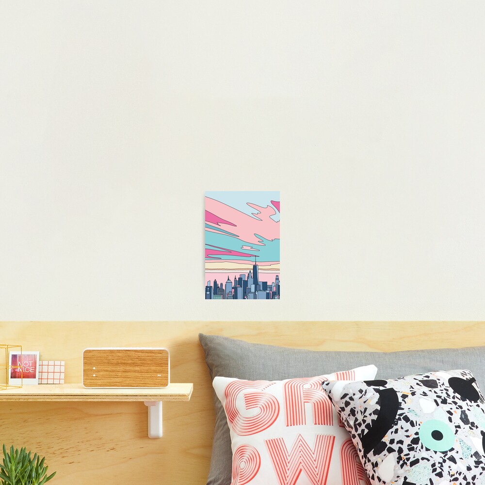 City sunset by Elebea Photographic Print