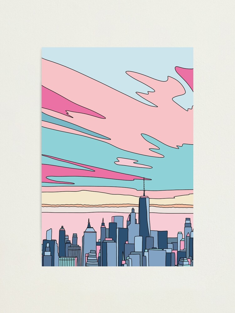 Alternate view of City sunset by Elebea Photographic Print