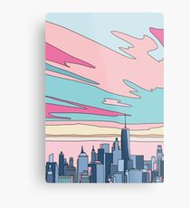 City sunset by Elebea Metal Print