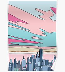 City sunset by Elebea Poster