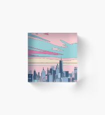 City sunset by Elebea Acrylic Block