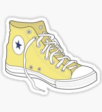 Retro Yellow Popular Shoe Sticker