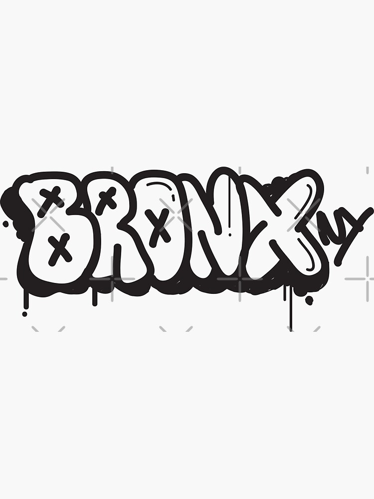"The Bronx NY New York NYC Graffiti Tag" Sticker by decentdesigns