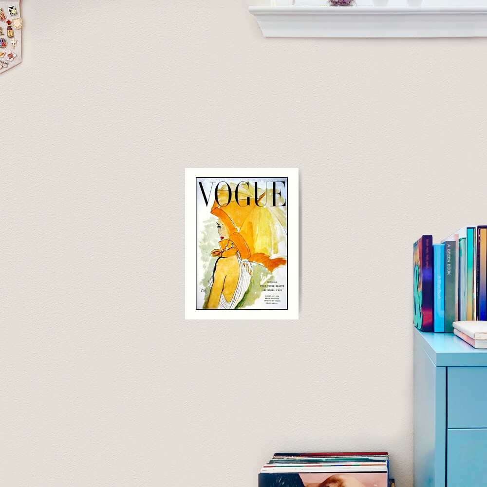 VOGUE : Vintage 1950 Magazine Advertising Print Art Print