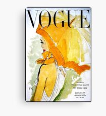 VOGUE : Vintage 1950 Magazine Advertising Print Canvas Print
