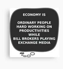 Economy Canvas Print