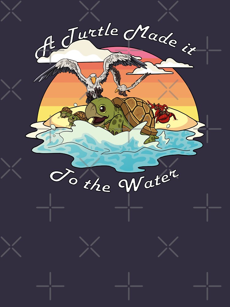 A Turtle Made it to the Water! by raediocloud