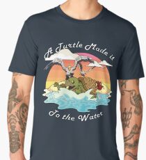 A Turtle Made it to the Water! Men's Premium T-Shirt
