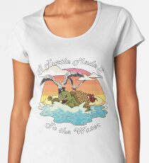 A Turtle Made it to the Water! Women's Premium T-Shirt