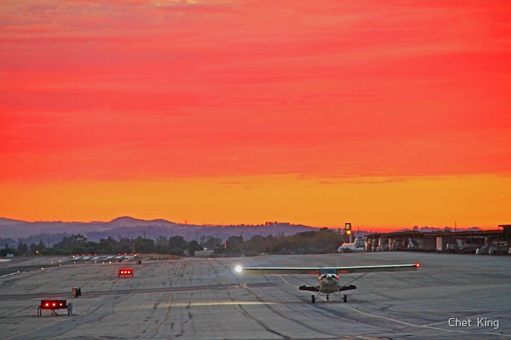 "Cable Airport At Sunset" by Chet King Redbubble
