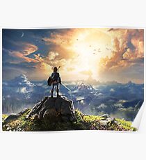 Póster Leyenda de Zelda: el aliento de la obra salvaje