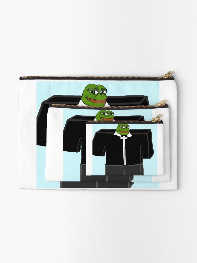 Roblox Pepe Zipper Pouch - roblox memes zipper pouches redbubble