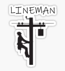 Lineman silhouette Sticker
