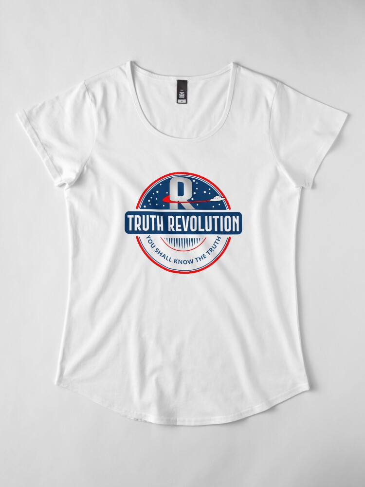 Alternate view of Truth Revolution Main Logo Premium Scoop T-Shirt
