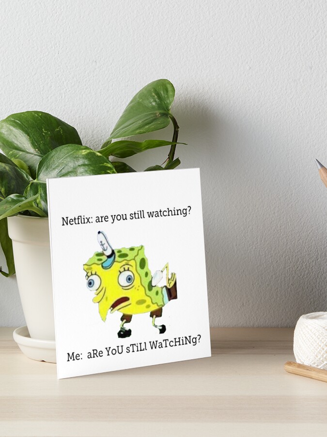 Spongebob Meme Art Board Print By Emilywerfel Redbubble