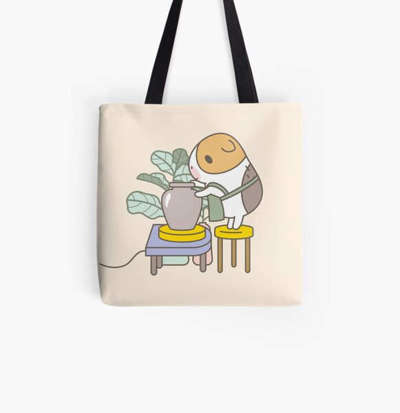 Bubu the Guinea Pig, Potter All Over Print Tote Bag