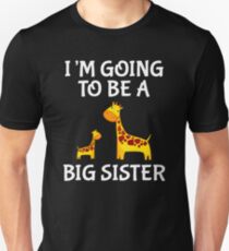 Going To Be A Big Sister Giraffe Daughter T-shirt Slim Fit T-Shirt