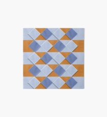 Pastel Coloured Wooden Pattern Art Board