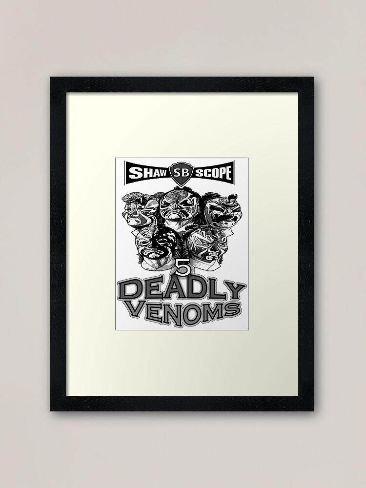 Alternate view of Five Deadly Venoms Framed Art Print