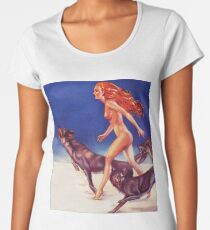 Running with wolves Women's Premium T-Shirt
