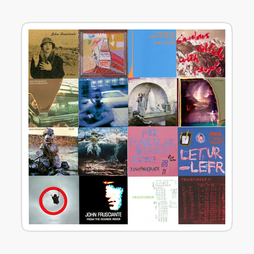 Albums John Frusciante Sticker By Askartongs Redbubble