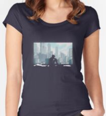 Geist in der Muschel Tailliertes Rundhals-Shirt