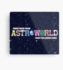 Greeting from Astroworld - Wish you were here Metal Print
