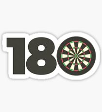 180 - darts Sticker