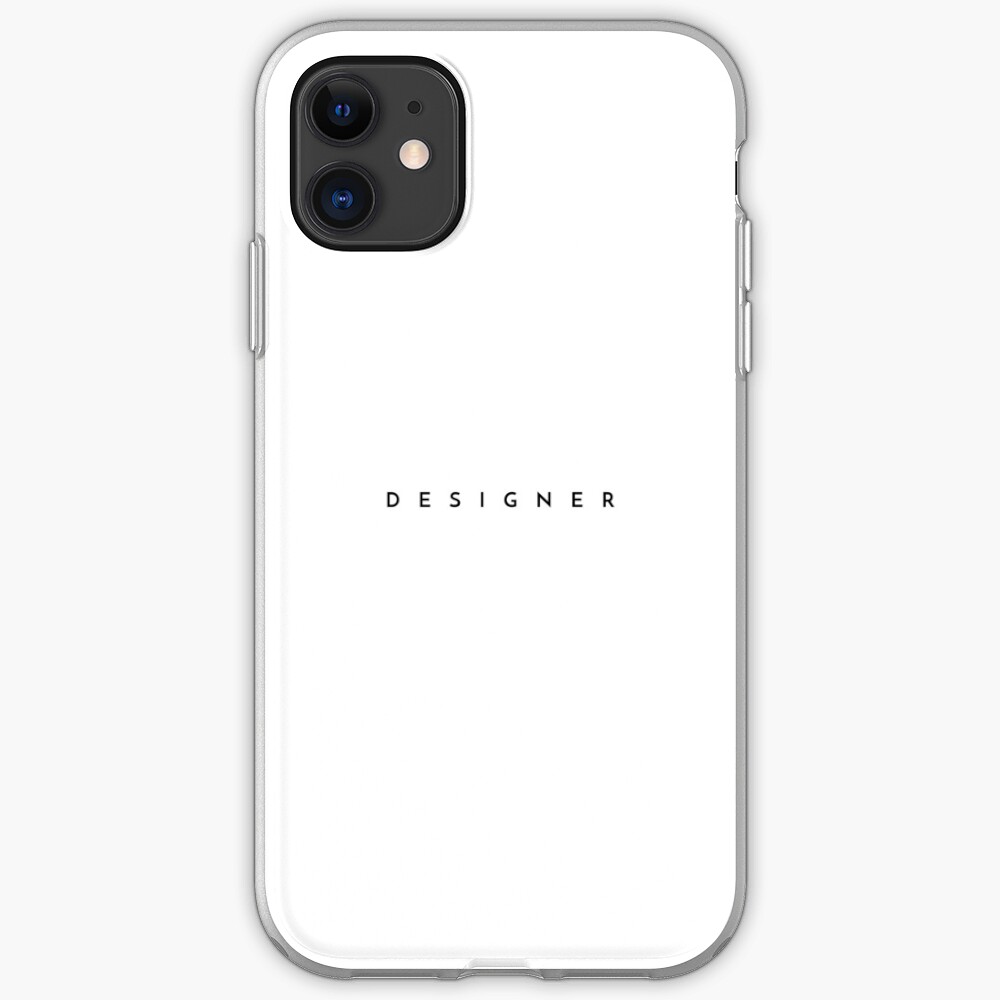 Designer (minimal) (Inverted) iPhone Case & Cover