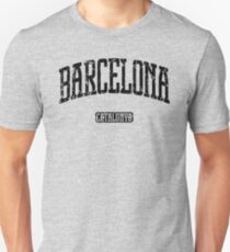 Barcelona (Black Print) Unisex T-Shirt