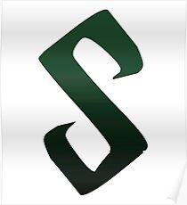 Green Symbol House Colors Poster
