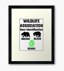 Wildlife Association Bear Identification Framed Print