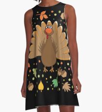 Thanksgiving Turkey A-Line Dress