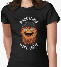 Chaos regiert Keep It Gritty Tailliertes T-Shirt für Frauen