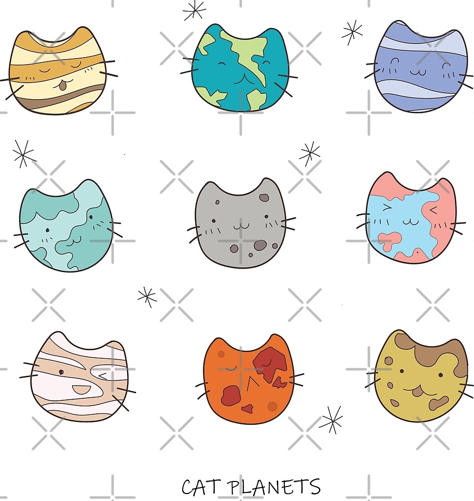 "Cat Cats (Cute Kawaii Design)" by Fairytale Farmer