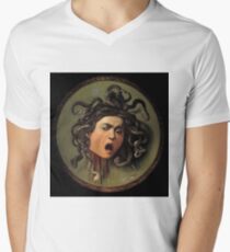 Medusa-Caravaggio V-Neck T-Shirt