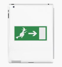 Emergency exit for witches Halloween iPad Case/Skin