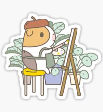 Bubu the Guinea Pig, Painter Sticker