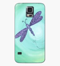 purple dragonfly Case/Skin for Samsung Galaxy