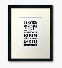 Muhammad Ali Quote Framed Print