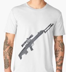 QBU 88 Sniper Rifle Men's Premium T-Shirt