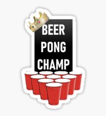 Beer Pong Champ Sticker