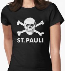 ST PAULI SKULL TOTENKOPF Women's Fitted T-Shirt