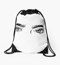 Beautiful eyes Drawstring Bag
